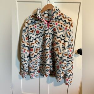 Eddie Bauer Multicolor Fleece Pullover